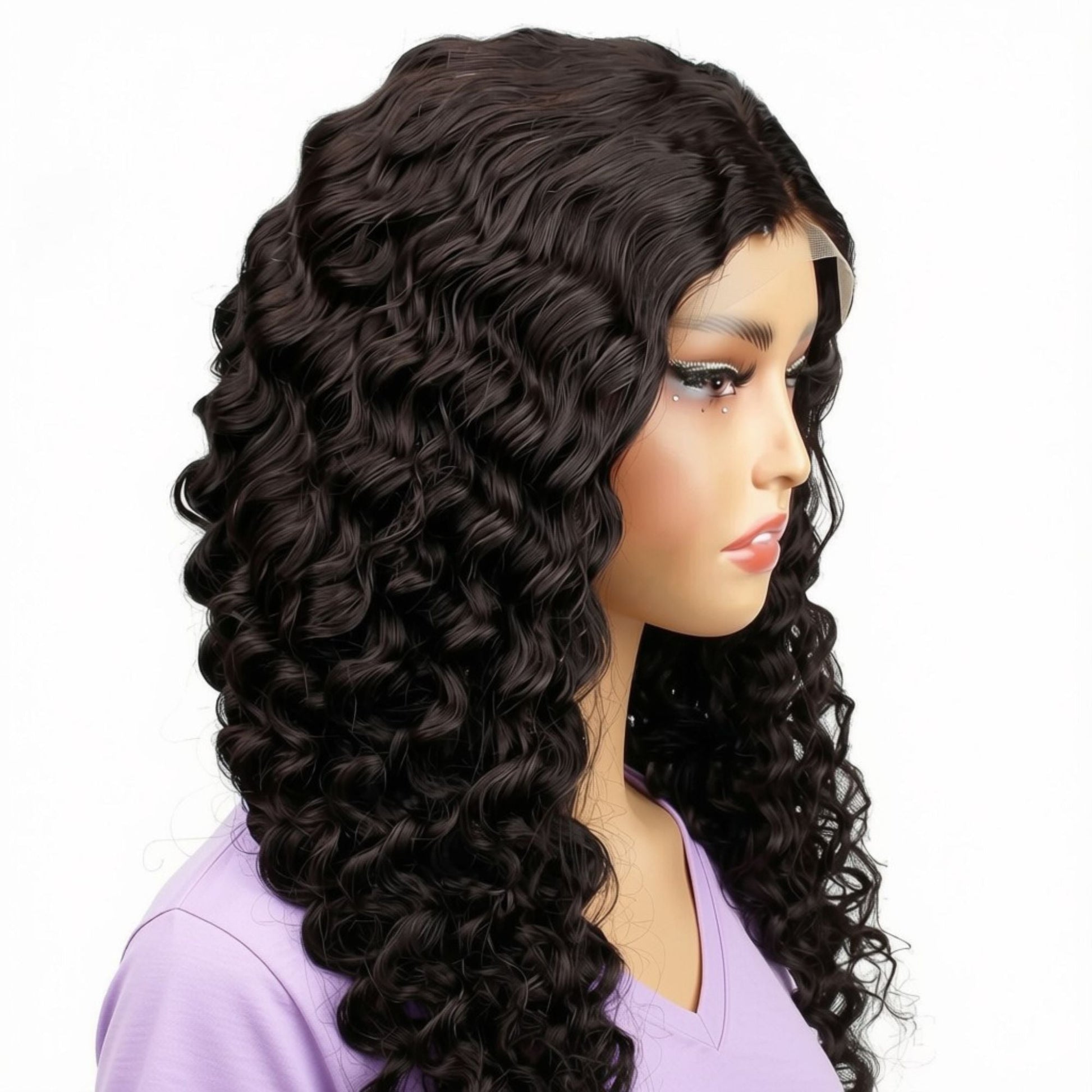Glueless Deep Wave 2x6 HD Lace Closure Wig